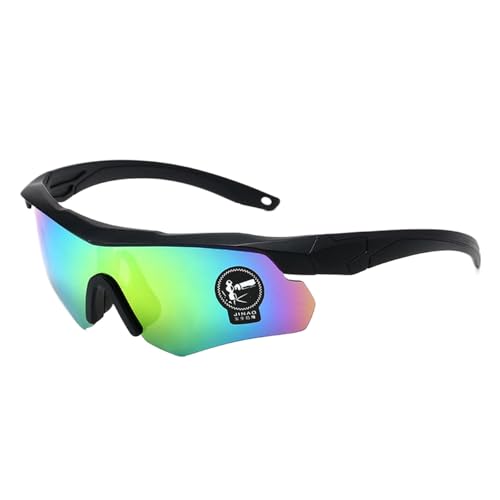 Sportliche Herren-Sonnenbrille mit ergonomischem Körper für komfortables Fahren, Laufen, Baseball-Zubehör, ergonomische Sonnenbrille, Schwarze Rahmenfarbe von Dasbsug
