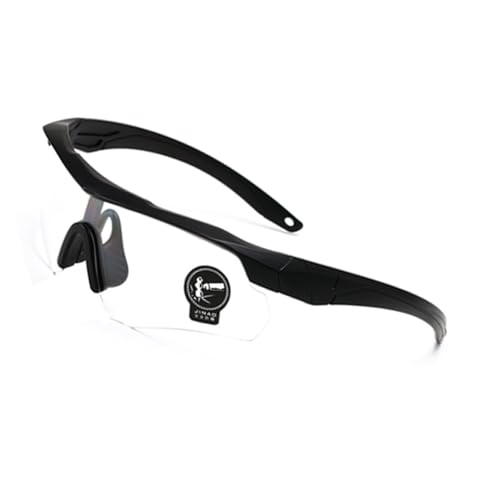 Sportliche Herren-Sonnenbrille mit ergonomischem Körper für komfortables Fahren, Laufen, Baseball-Zubehör, ergonomische Sonnenbrille, Schwarzer Rahmen, Weiß FL Sportliche Herren-Sonnenbrille mit ergonomischem Körper für komfortables Fahren, Laufen, Baseball-Zubehör, ergonomische Sonnenbrille, Schwarzer Rahmen, Weiß FL von Dasbsug