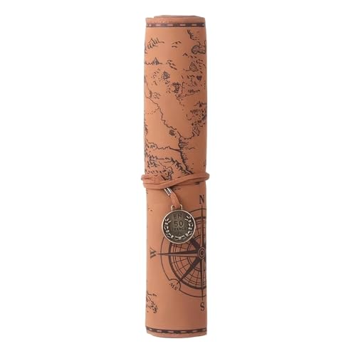 Stift- und Pinseletui aus Leder im Retro-Stil mit mehreren Fächern für Reisen, Studenten, Stiftebehälter aus Leder, Milchkaffee Stift- und Pinseletui aus Leder im Retro-Stil mit mehreren Fächern für Reisen, Studenten, Stiftebehälter aus Leder, Milchkaffee von Dasbsug