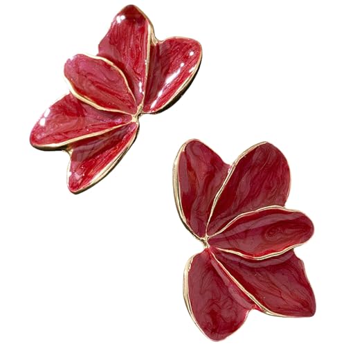 Stilvolle Ahornblatt- und Blumen-Ohrringe aus robusten Legierungsmaterialien für trendige Frauen, Freizeitkleidung, Alltag, Freizeitkleidung von Dasbsug