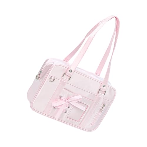 Stilvolle Kuriertasche mit Schnürung, schönes Itabag transparentes Fenster, japanisches Design für den täglichen Pendler, japanischer Stil, Crossbody, schöne Itabag mit transparentem Sichtfenster, B von Dasbsug