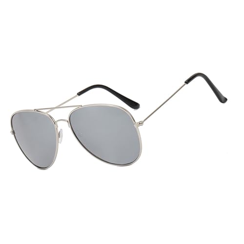 Stilvolle Unisex-Sonnenbrille, UV400-Linse, leichter Metallrahmen, für Fahren, Reisen und den täglichen Gebrauch im Freien, modische Sonnenbrille, B von Dasbsug