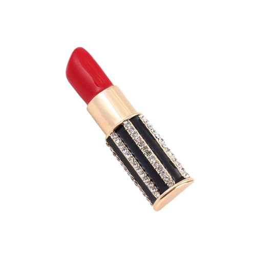 Stilvoller Lippenstift-Tropfnadel, leichter Kirsite-Schmuck für Freizeitkleidung und Taschen, Dekoration, leichte Brosche für Kleidung von Dasbsug