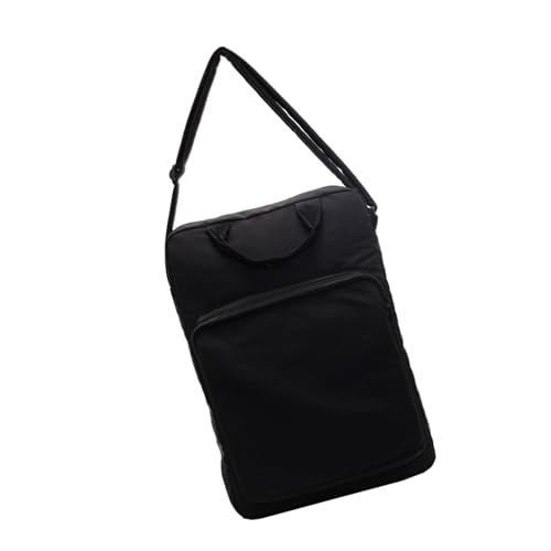 Tragbare und praktische Nylon-Handtasche für Damen, Tablet-Umhängetasche, Umhängetasche, geeignet für Tablets, den täglichen Gebrauch, Schwarz , One Size von Dasbsug