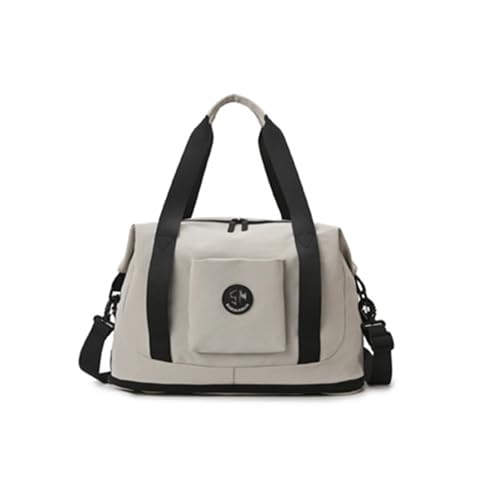 Turnbeutel Große Kapazität Reise Fitness mit Nass- und Trockentrennung Schwimmen Wochenenden Krankenhaus Fitness Reisen Nass und Trocken Trennung Gepäck Gym Schwimmen, grau, Mass Beauty von Dasbsug