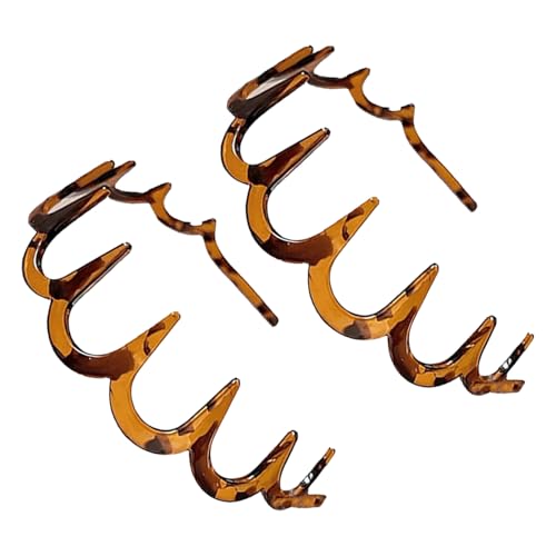 U-förmige modische Zahn-Haarspange, wiederverwendbar, sanft zur Kopfhaut, schweißfest, für Damen, Workout, Gesichtspflege, Sport-Haarband von Dasbsug