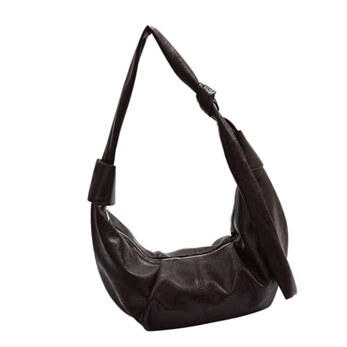 Umhängetasche aus PU-Leder für Damen, Herbst und Winter, Schultertasche, mit Tragegriff oben, koreanischer Stil, Kuriertasche, Kuriertasche, Damen, Knödel, trendig, Schultertasche, koreanischer Stil von Dasbsug