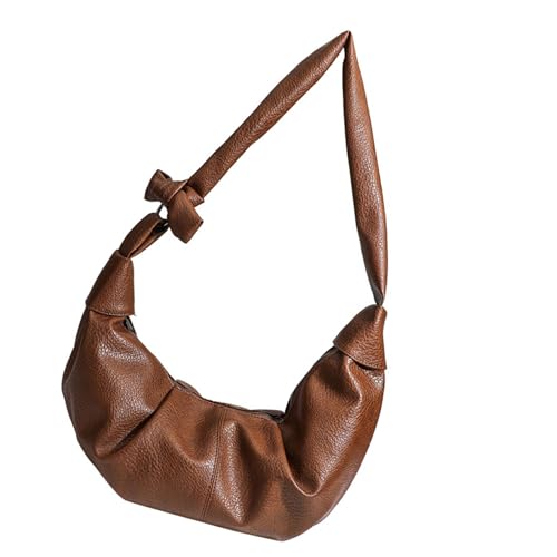 Umhängetasche aus PU-Leder für Damen, Herbst und Winter, Schultertasche, mit Tragegriff oben, koreanischer Stil, Kuriertasche, Kuriertasche, Damen, Knödel, trendig, Schultertasche, koreanischer Stil von Dasbsug