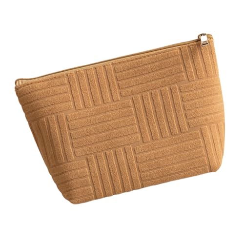 Vielseitige Kosmetiktasche für Damen, großes Fassungsvermögen, Make-up, organisiert, tragbar, Beauty-Tasche für Reisen und Outdoor, unverzichtbar für Damen, aprikose, Mass Beauty von Dasbsug