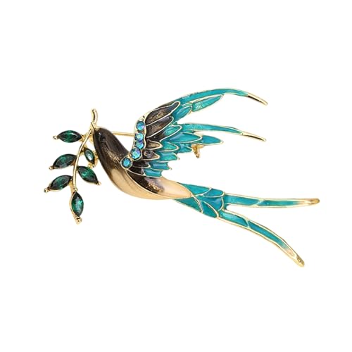 Vintage Eule Brosche Elegant Legierung Schmuck mit Kristallen Strass für Damen Herren Mode-Accessoires Elegantes Eulen-Accessoire, Einheitsgröße, Wie beschrieben von Dasbsug