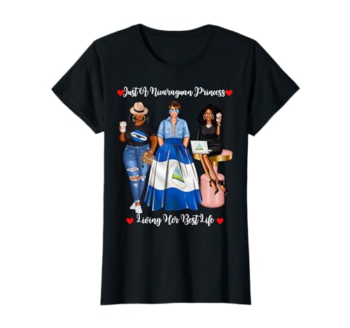 Nur eine nicaraguanische Prinzessin, die Ihr bestes Leben lebt Schwarze Damen T-Shirt Nur eine nicaraguanische Prinzessin, die Ihr bestes Leben lebt Schwarze Damen T-Shirt von Dashin' Dogz