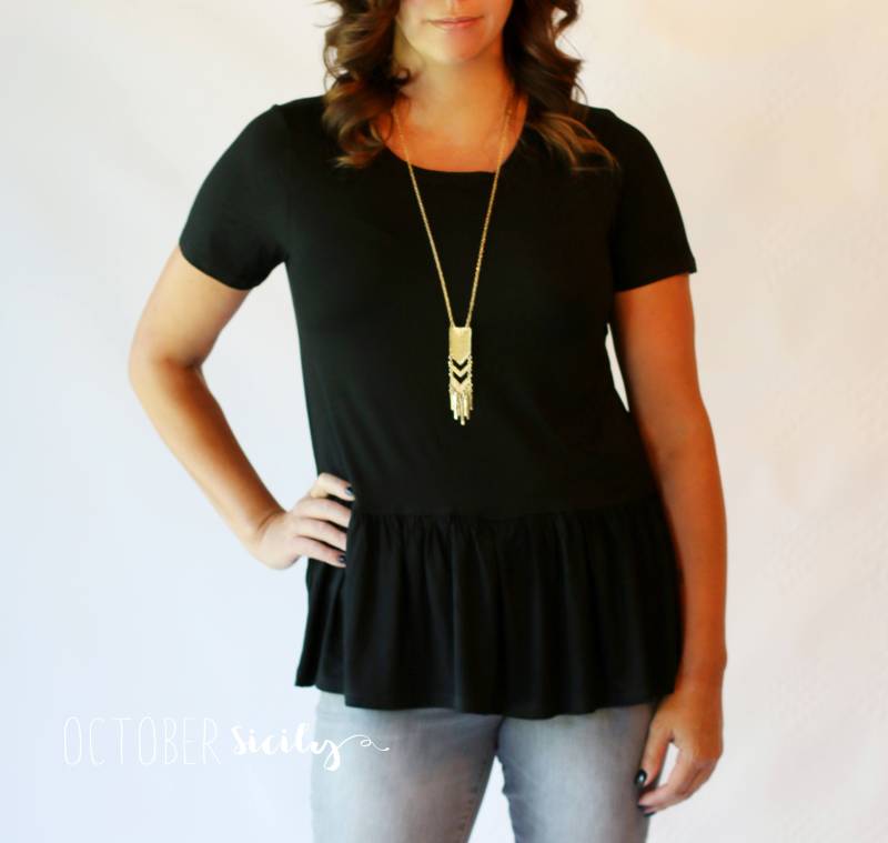 Rüschen Schößchen Top, Größen S-4xl von DashwoodShop