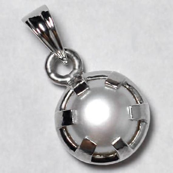 Einzelne Perle Solitär Kleine Anhänger Sterling Silber Frauen, Juni Birthstone Edelstein Custom Vintage Schmuck von DasmanJewelry