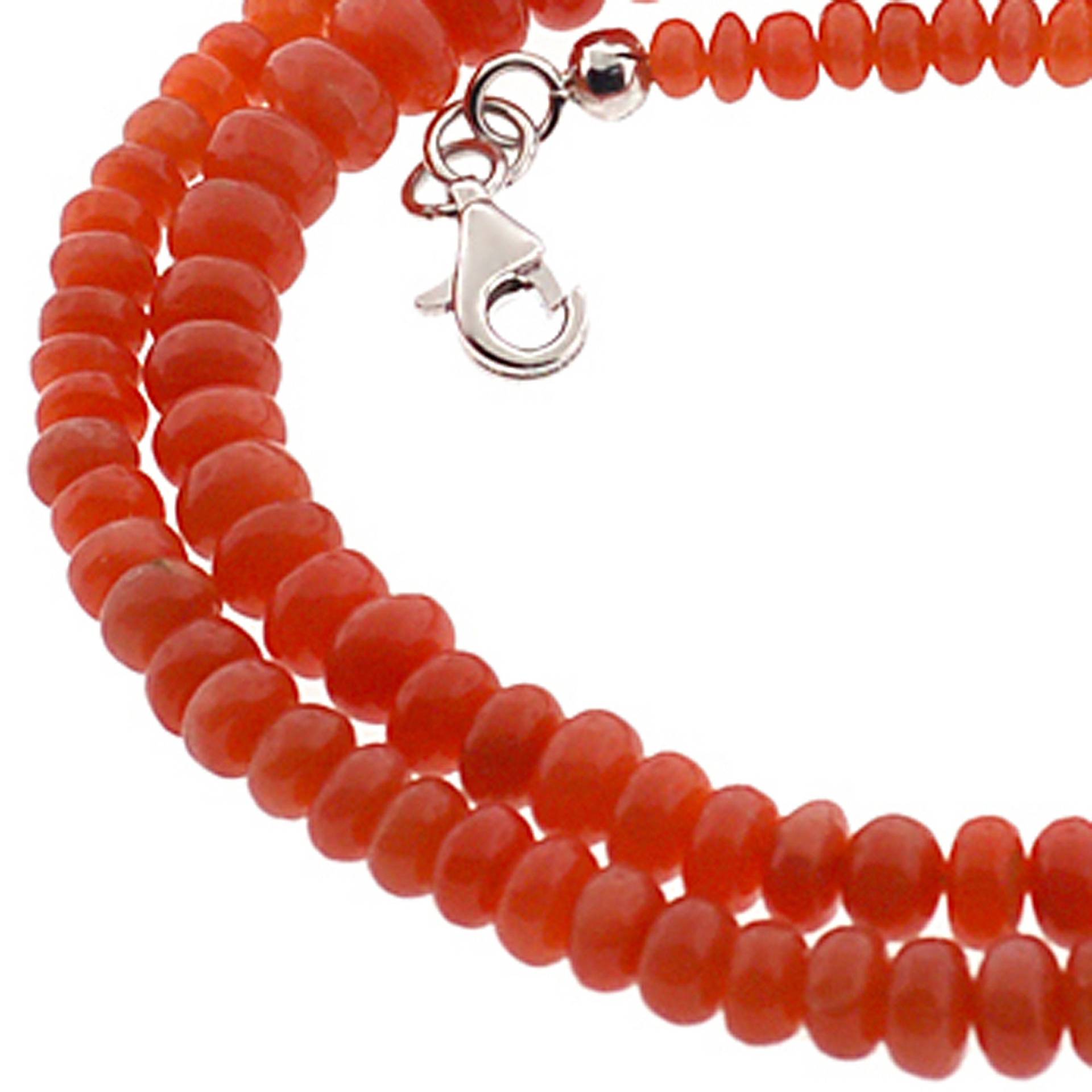 Roter Mondstein Aded Halskette, Womens 925 Sterling Silver Colorful Strand, Naturgemälde Schmuck, Mutter Frau Geschenk Für Sie von DasmanJewelry