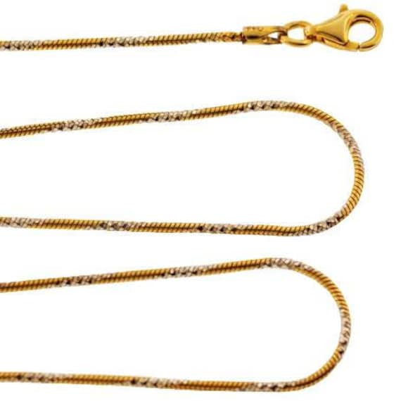 Schlange Kette Damen Vintage Gelbgold Vergoldet 925 Sterlingsilber, Erschwinglichen Schmuck Mutter Frau Mama Schwester Geschenk Für Sie von DasmanJewelry