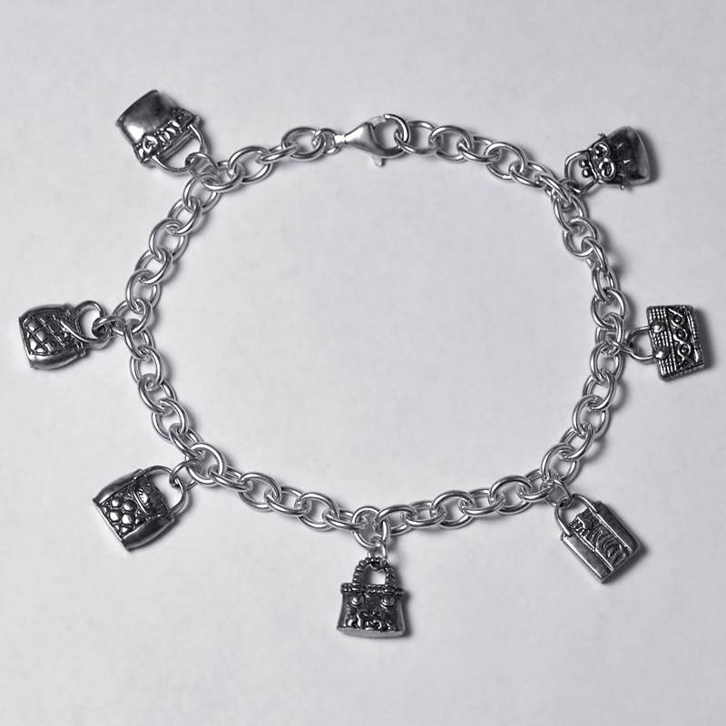 sterling Silber Handtasche Charm Kette Für Frauen, Custom Vintage Schmuck, Mutter Tochter Ehefrau Geschenk von DasmanJewelry