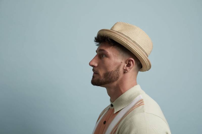 Dasmarca Andy Sommer Atmungsaktiv Kurze Krempe Knapper Trilby Hut - Sand von Dasmarca