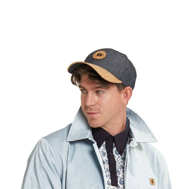 Tyler Slate Graue Baumwoll-Sommer-Baseballmütze Mit Kork-Schirm von Dasmarca