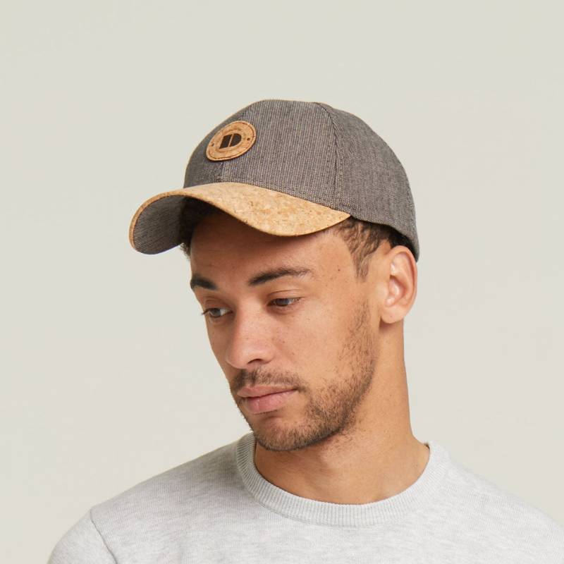 Tyler Taupe Baumwolle Sommer Baseballkappe Mit Kork Schild von Dasmarca