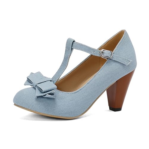 Damen Chunky Geschlossene Zehe Niedrige Blockabsätze Arbeit Pumps Bequeme Runde Zehe Kleid Hochzeitsschuhe Oktoberfest-Schuhe Heels Dance Schuhe von Dasongff