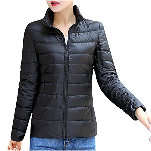 Dasongff Damen Jacke Steppjacke Slim-fit Tailliert Übergangs-Jacke Leicht dünn Weich Warm Gefüttert für Frühling Herbst Modern Elegant - EIN Style für Business und Freizeit von Dasongff