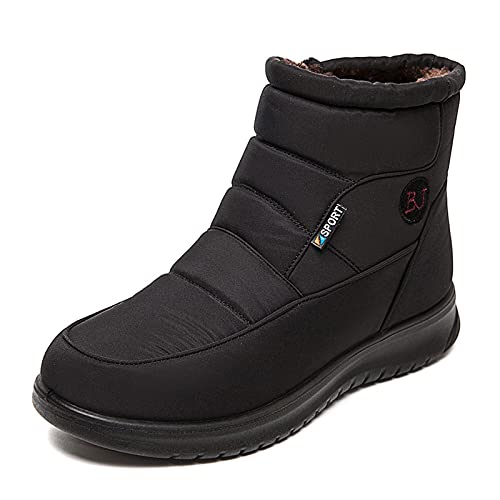 Dasongff Damen Winterstiefel Wasserdicht Warm gefütterte Schneestiefel Winterschuhe Outdoor Winter Bequem Kurzschaft Boots Schuhe, Mädchen Sneaker Damen Stiefeletten Winter Kurzschaft Stiefel von Dasongff