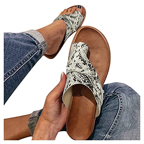 Dasongff Pantoffeln Damen Sandalen Slippers Schuhe Big Toe Hallux Valgus Für Die Behandlung Bequeme Orthopädische Pantolette Hausschuhe rutschfest Sommer Open Toe Schuhe Strandsandalen von Dasongff