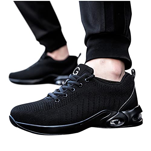 Dasongff Sicherheitsschuhe Herren, Arbeitsschuhe Herren Damen Leicht Atmungsaktiv Sportlich Schutzschuhe Stahlkappe Schuhe Anti-Smashing Anti-Piercing Sommer Outdoor Walkingschuhe von Dasongff