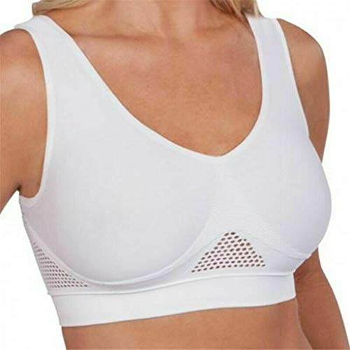 Dasongff Sport BH Starker Halt Mesh Ringerrücken Push Up Bequem Bustier Fitness Bra Große Brüste Ohne Bügel Gepolstert für Fitness Lauf Yoga von Dasongff