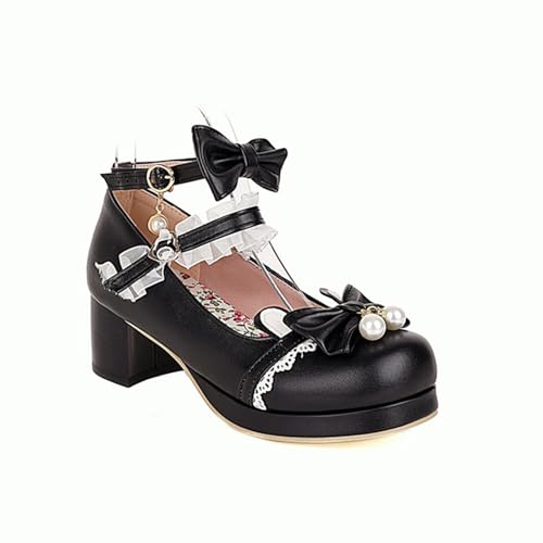 Mädchen Abendschuhe Knöchelriemchen High Heels Mary Jane Schuhe Prinzessinnenschuhe Geeignet für Hochzeiten Geburtstagsfeiern Campus Oktoberfest-Schuhe von Dasongff