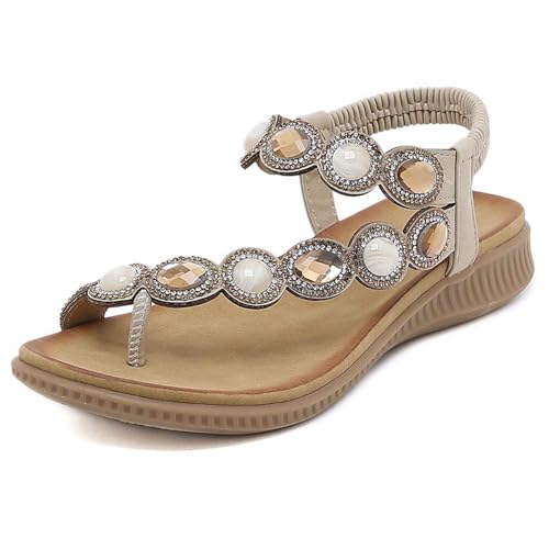 Orthopädische Sandalen Damen Hallux Valgus Sommer Flach Pantolette Leichte Mesh Strandsandalen Bequeme Big Toe Hausschuhe Elegant Breite Füße Casual Freizeitschuhe Pantolette Sommerschuhe von Dasongff