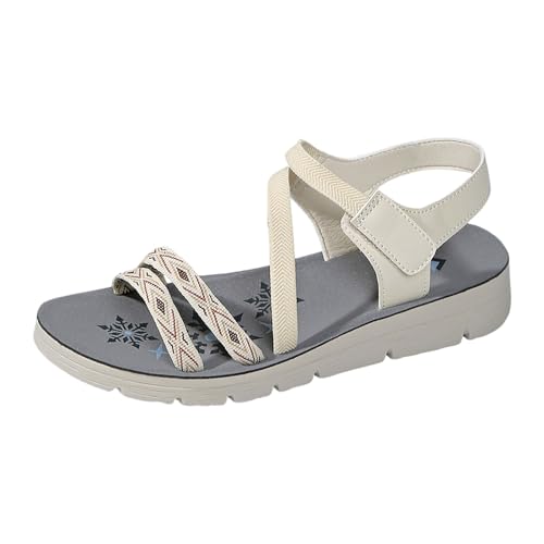 Orthopädische Sandalen Damen Hallux Valgus Sommer Flach Pantolette Leichte Mesh Strandsandalen Bequeme Big Toe Hausschuhe Elegant Breite Füße Casual Freizeitschuhe Pantolette Sommerschuhe von Dasongff