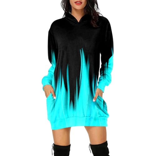 Sweatshirt Jacke Damen Oversized, Damen Hoodie Jacke, Sweatkleid Mit Kapuze Oberteile Warm Pullover Fleecejacke Übergangs Weich Kapuzenhoodie Klassisch Übergangsjacke von Dasongff