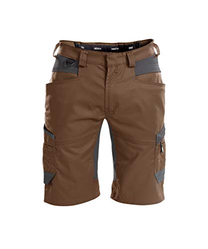 DASSY® Axis Stretch-Arbeitsshorts - Größe 48 - LEHMBRAUN/ANTHRAZITGRAU von Dassy