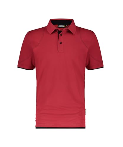 DASSY® Orbital Poloshirt - Größe XL - ROT/SCHWARZ von Dassy
