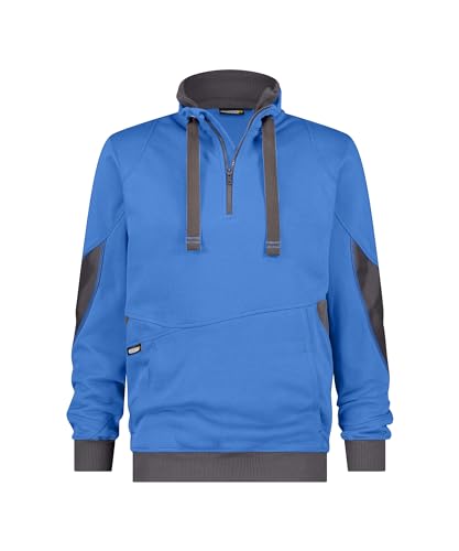 DASSY® Stellar Sweatshirt - Größe 4XL - AZURBLAU/ANTHRAZITGRAU von Dassy