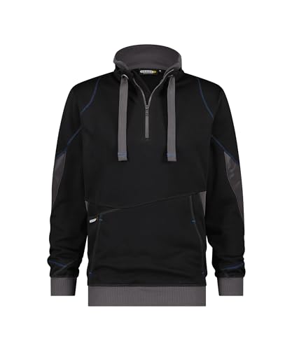 DASSY® Stellar Sweatshirt - Größe 4XL - SCHWARZ/ANTHRAZITGRAU von Dassy