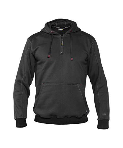 Dassy® Indy Kapuzensweatshirt verstärkt mit Canvas, Größe:4XL, Farbe:anthrazitgrau/schwarz von Dassy