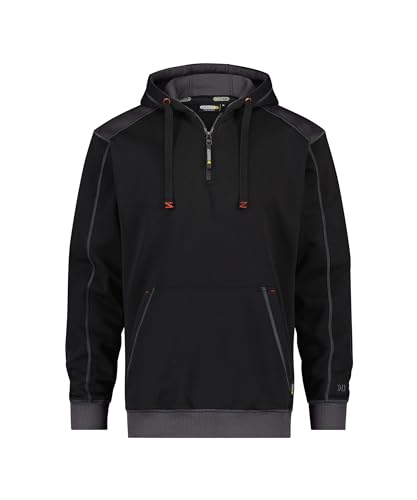 DASSY® Indy Kapuzensweatshirt - Größe 4XL - SCHWARZ/ANTHRAZITGRAU von Dassy