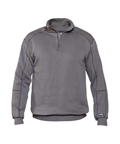 Dassy Herren Sweatshirt mit Reißverschluss Felix (Grau,S) von Dassy