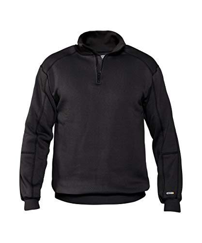 Dassy Herren Sweatshirt mit Reißverschluss Felix (Schwarz,L) von Dassy