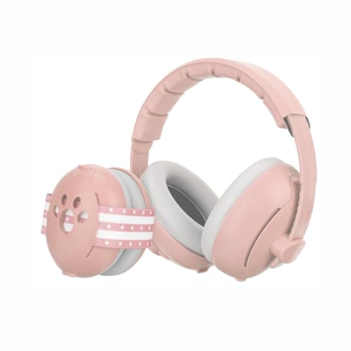 Dasuyl 2 in1 Gehörschutz Baby Kopfhörer, Neugeboren Ohrenschützer mit Geräuschunterdrückung, Baby Kopfhörer Lärmschutz, Verstellbar OhrenschüTzer FüR Babys, Extra Weicher KopfbüGel von Dasuyl