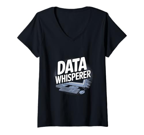 Damen Data Whisperer Data Engineering Lustiger Datenanalyst T-Shirt mit V-Ausschnitt Damen Data Whisperer Data Engineering Lustiger Datenanalyst T-Shirt mit V-Ausschnitt von Data Analyst Designs