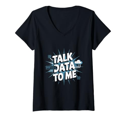 Damen Lustiger Computerfreak IT-Support-Datenanalyst T-Shirt mit V-Ausschnitt Damen Lustiger Computerfreak IT-Support-Datenanalyst T-Shirt mit V-Ausschnitt von Data Analyst Designs