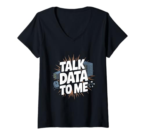 Damen Lustiger Datenanalyst für Datentechnik T-Shirt mit V-Ausschnitt Damen Lustiger Datenanalyst für Datentechnik T-Shirt mit V-Ausschnitt von Data Analyst Designs
