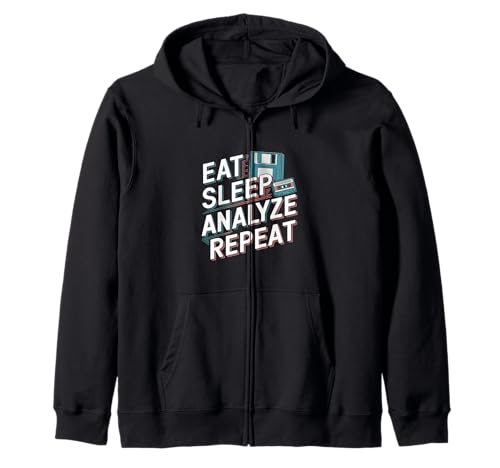 Eat Sleep Analyze Wiederholte Datenanalyse Datentechnik Kapuzenjacke Eat Sleep Analyze Wiederholte Datenanalyse Datentechnik Kapuzenjacke von Data Analyst Designs