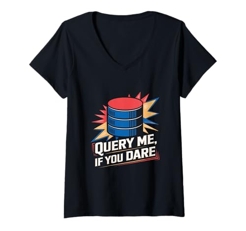 Damen Abfrage Me Data Engineer Data Analyst Scientist Engineering T-Shirt mit V-Ausschnitt von Data Engineer Computer Scientist Data Analyst