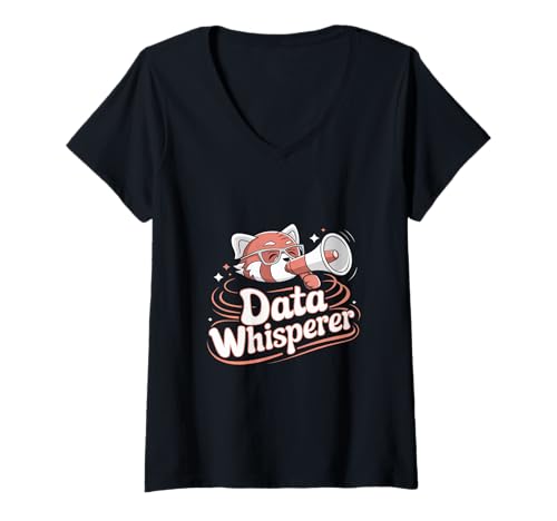 Damen Data Whisperer Data Engineer Data Analyst Engineering T-Shirt mit V-Ausschnitt von Data Engineer Computer Scientist Data Analyst