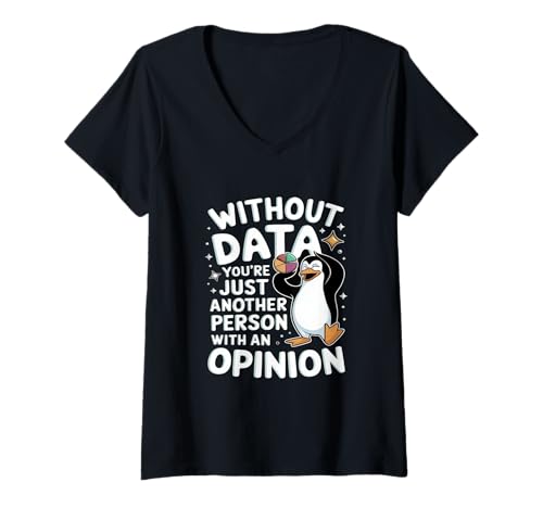 Damen Ohne Data Engineer Data Analyst Scientist Engineering T-Shirt mit V-Ausschnitt von Data Engineer Computer Scientist Data Analyst