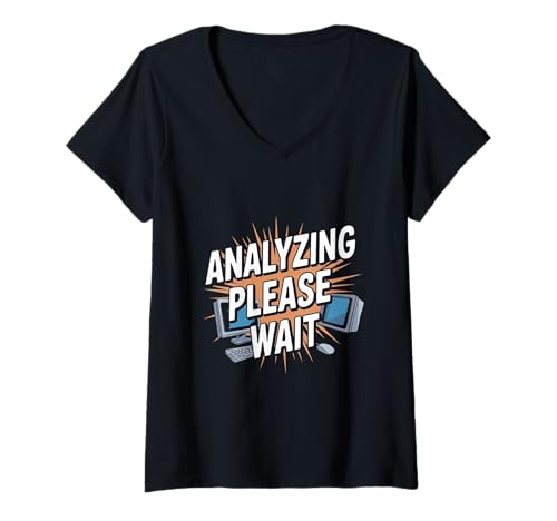 Damen Datenanalyse Datentechnik Lustiger Datenanalyst T-Shirt mit V-Ausschnitt Damen Datenanalyse Datentechnik Lustiger Datenanalyst T-Shirt mit V-Ausschnitt von Data Engineering Designs
